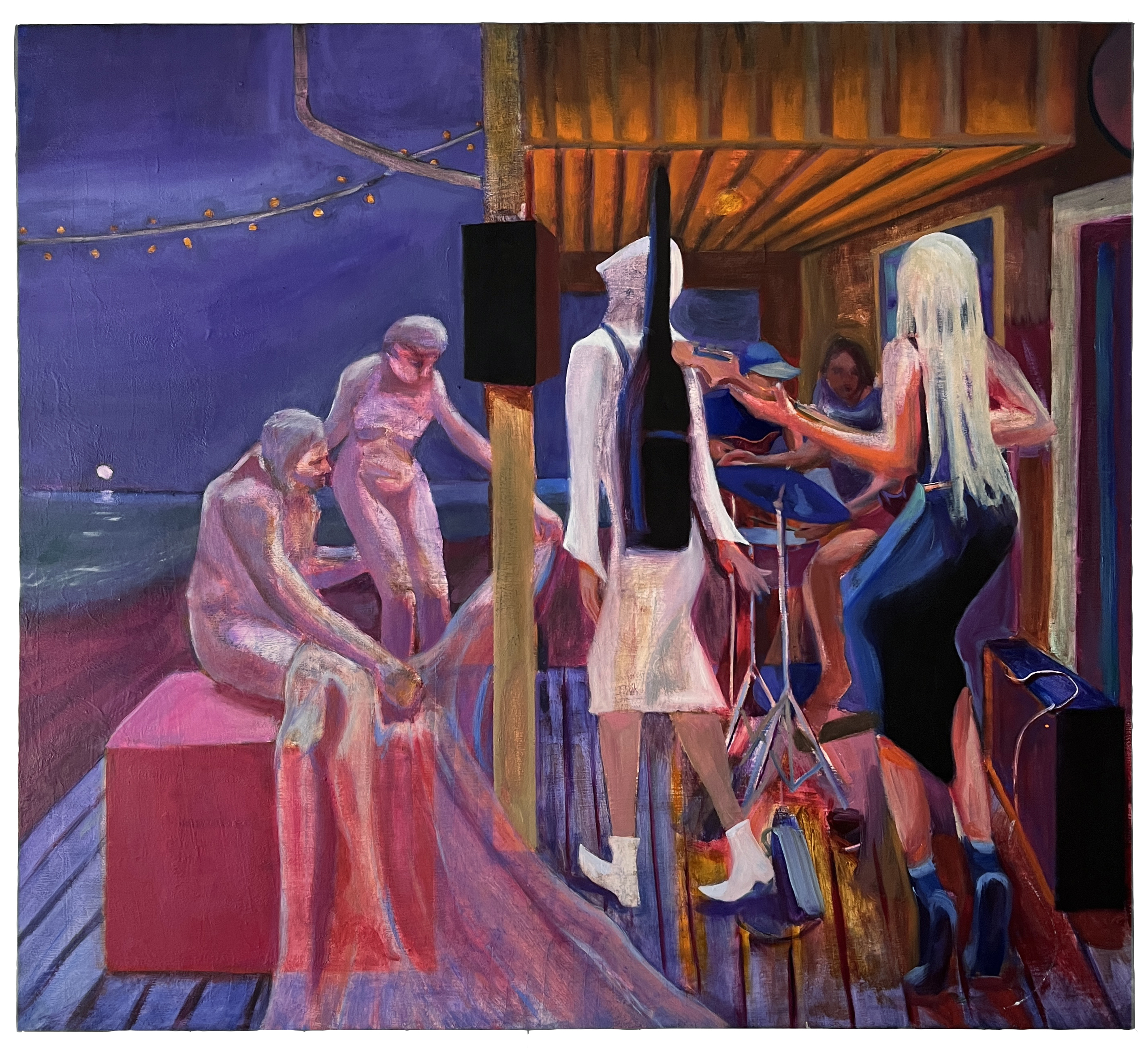 Night Sounds,45x50_, oil on canvas, 2025, AVAILABLE